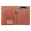 Faux Leather Padfolio with Clipboard and Card Holder Brown 2