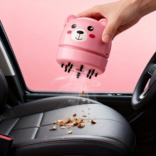 Mini aspirateur de bureau panda, alimenté par piles (2 AA) 1