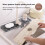 Tapete de silicone para torneira de cozinha de 60 cm (24 polegadas) com proteção contra respingos e ângulo de 5 3