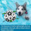 Bola de futebol extra grande para cães com alças, 15 cm (6 polegadas). 8