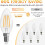 Żarówka E12Candelabra B10 2700K Soft White400LM12Pack 5