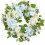 Forårskrans kunstig hortensia eukalyptus 20 cm 2