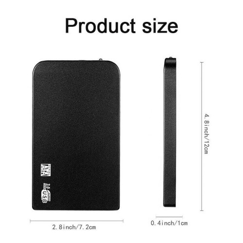 Λεπτός φορητός εξωτερικός σκληρός δίσκος USB3.0 128TB μαύρος 2