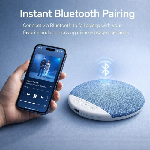 Bluetooth-kussenspeaker met witte ruis-timer en stereo-installatie 1