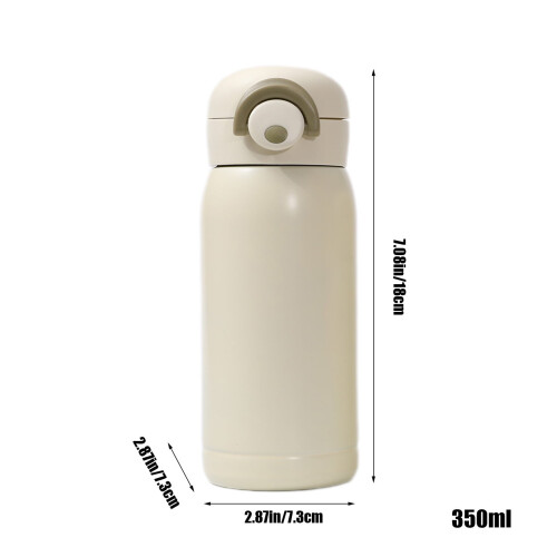 Vakuumisolert vannglass i 304 rustfritt stål, 12 oz 2