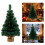 Mini árvore de Natal artificial com base de linho de 50 cm (20 polegadas). 2
