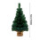 Mini árvore de Natal artificial com base de linho de 50 cm (20 polegadas). 4