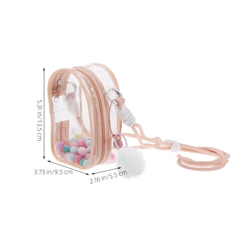 Bolsa transparente de PVC para guardar bonecas, com alça (1 peça). 1