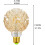 Λάμπα Edison Retro με ανανά 4W2700K E26 σε κεχριμπαρένιο γυάλινο κουτί 3
