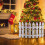 White Plastic Christmas Tree Fence Decorations 10 pcs 6