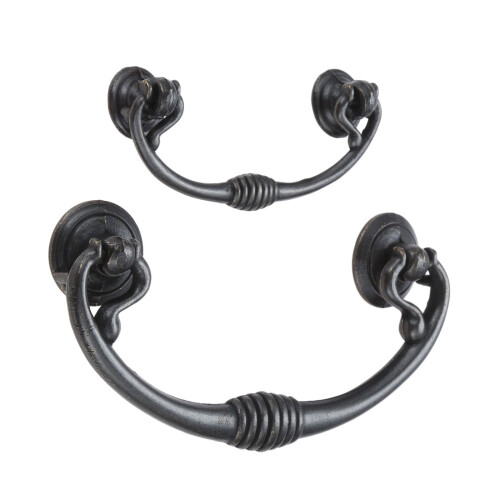 Black Antique Bronze Wooden Box Pull Handle 64mm 2