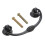 Schwarzer, antiker bronzefarbener Holzkisten-Ziehgriff, 64 mm oder 96 mm 8