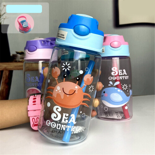 Blauer Plastik-Wasserbecher 500 ml für Kinder 1