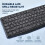 Combo tastiera e mouse wireless 2.4G ergonomica con clic silenzioso 4