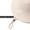 Chapéu de sol feminino de algodão com aba larga e ajuste no queixo. 6