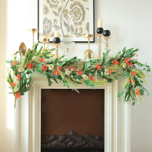 Artificial Wildflower Garland6FT Hanging Vine Decor 2