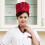 Toque de chef unisexe rouge élastique ajustable 5