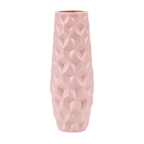Glasert plastvase til blomsterarrangementer 1 stk 1