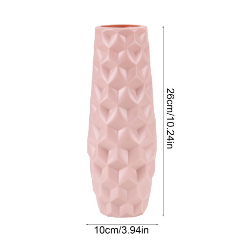 Glasert plastvase til blomsterarrangementer 1 stk 2