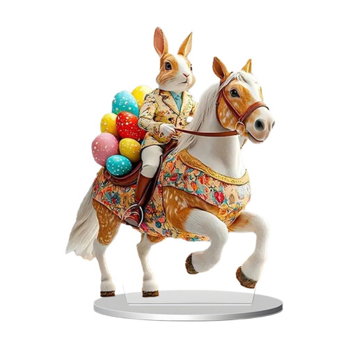 Decorazioni pasquali: uova in acrilico multicolore, 6 pezzi 1