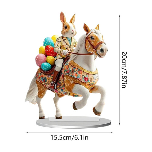 Decorazioni pasquali: uova in acrilico multicolore, 6 pezzi 2