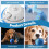 Ensemble de 2 balles interactives rechargeables pour chien 8