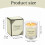 Vela perfumada de eucalipto e laranja com pavio de madeira, 50g 3