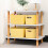 Boîte de rangement en plastique jaune (4 pièces) 6