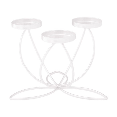 Iron Candle Holder3-Cup for Dinner Decor 1
