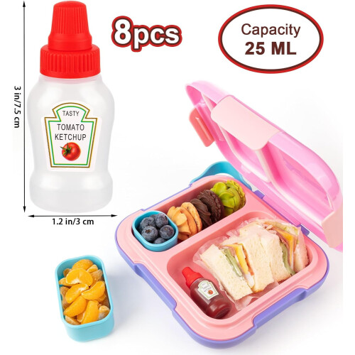 Sticle de ketchup etanșe, tip stropire, 25 ml, 8 buc. 1