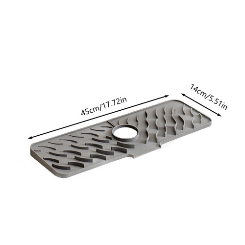 Tapete para torneira de cozinha de 60 cm (24 polegadas) com inclinação de 5 1