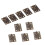 Μεντεσές από μπρούντζο αντίκα 35x22mm 10 τεμάχια 5