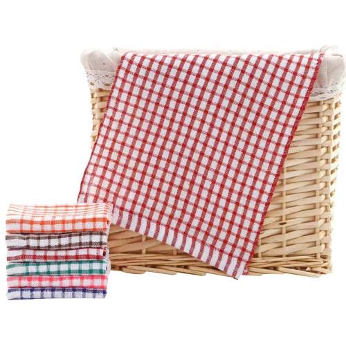Panos de prato vermelhos super macios e absorventes, 40x63 cm (16x25 polegadas) 1