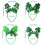 St. Patricks dag kløverpannebånd grønt glitterbånd 2