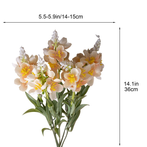 Bouquet de fleurs artificielles réaliste 34 cm 2