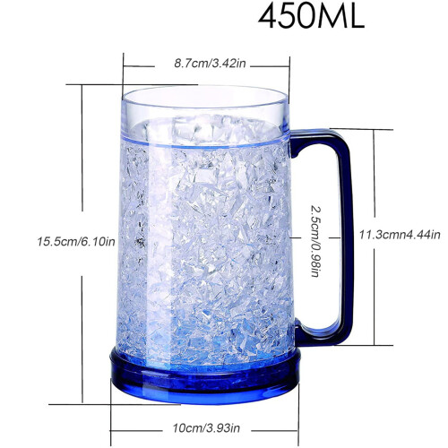 Witspace Home Freezer Bierpullen 440 ml Dubbelwandig Geïsoleerd 1