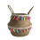 Seagrass woven planter with tassels foldable storage basket 2