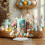 Set di 6 uova decorative pasquali in acrilico multicolore 4