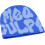 Gorro de malha com estampa de letras Y2K e strass 2