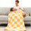 Fleece tæppe stribet blød polyester 150x200cm 5