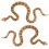 Serpents en résine brun clair (2 pièces) 7