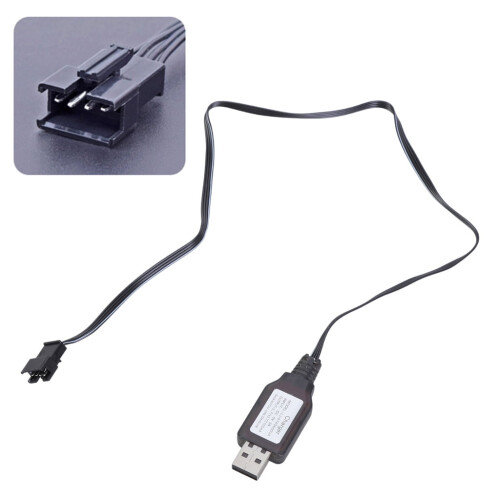 USB-opladerkabel til 7,4V Li-ion fjernstyrede køretøjer og både 1