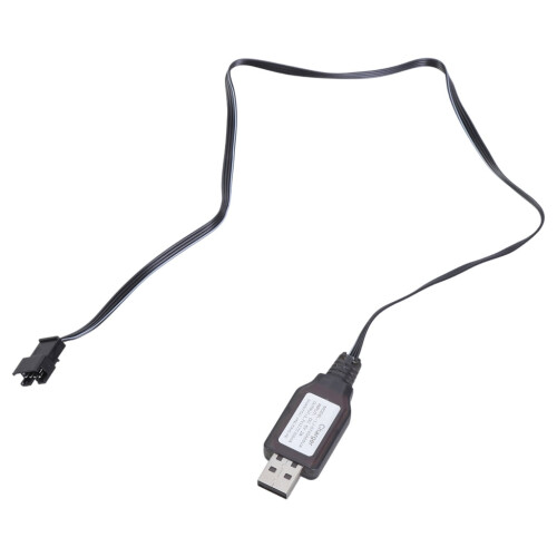 USB-opladerkabel til 7,4V Li-ion fjernstyrede køretøjer og både 2