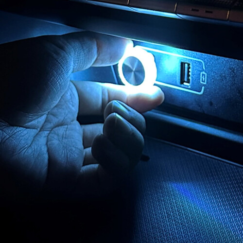Lâmpada LED USB para carro, multicolorida, 1 peça 1
