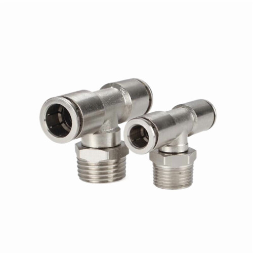 Σύνδεσμος Ταυ από επινικελωμένο χαλκό PB, γρήγορος σύνδεσμος αέρα1 2