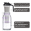 Μηχανή καφέ Cold Brew, μαύρη, 64oz, 2 τεμάχια με ανοξείδωτο ατσάλι 5