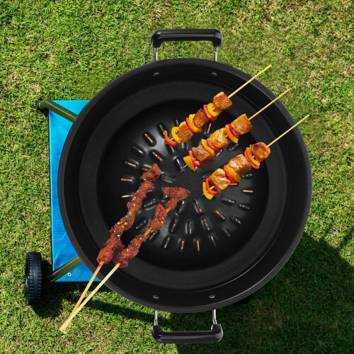 Bandeja de ferro reutilizável preta para churrasco (1 conjunto) 1