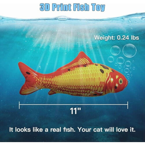 Brinquedo para Gatos em Formato de Peixe Flexível com Silvervine e Catnip (Pacote com 2) 1