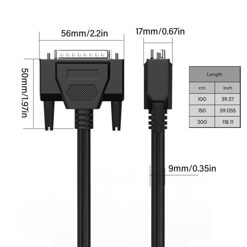 Tienený kábel DB44 samec-samica/samec 26AWG 2