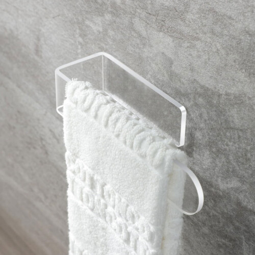 Acrylic bathroom towel rack waterproof 1-tier 1